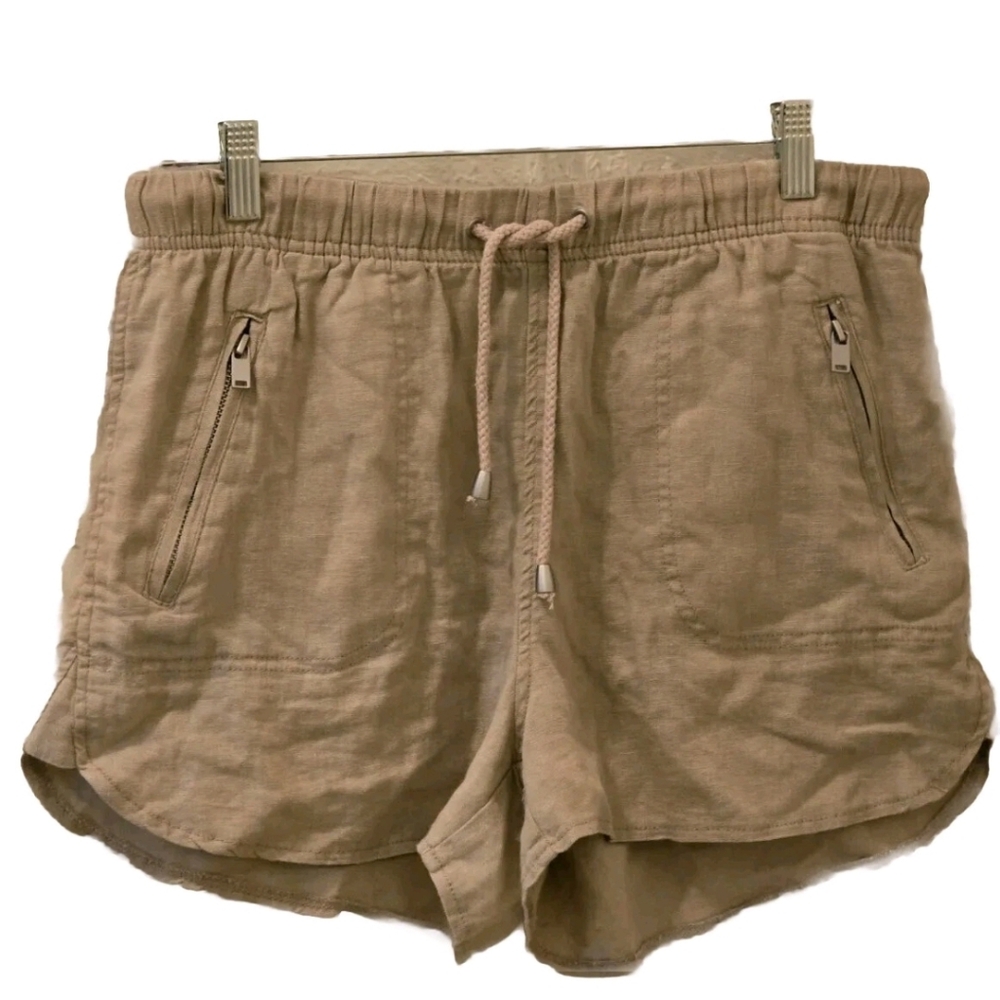 Blank NYC Linen Cargo Shorts Beige Size 28 Lightweight Summer Beach Casual NWT - Picture 5 of 16